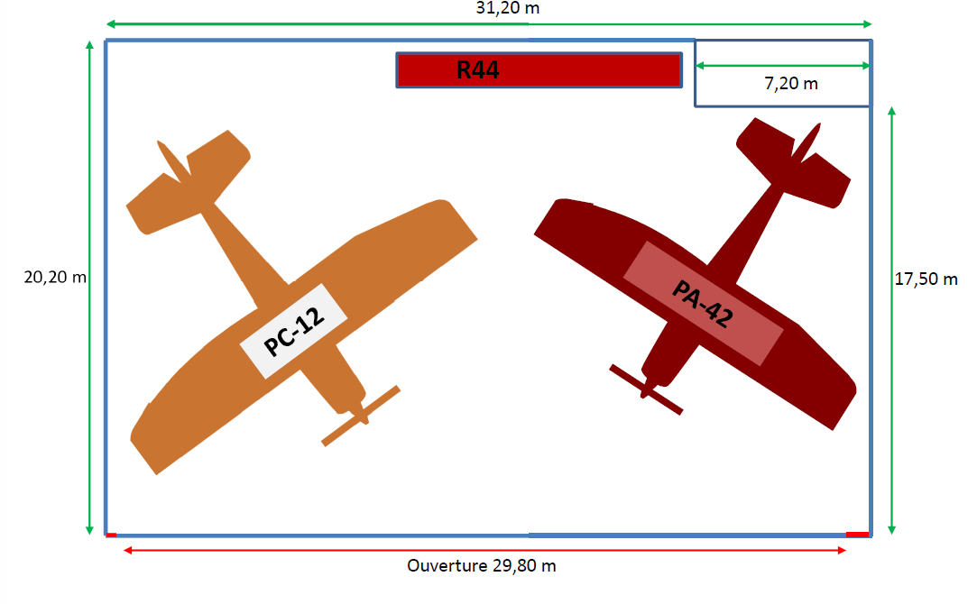 Emplacement n°2 (envergure 16 m)